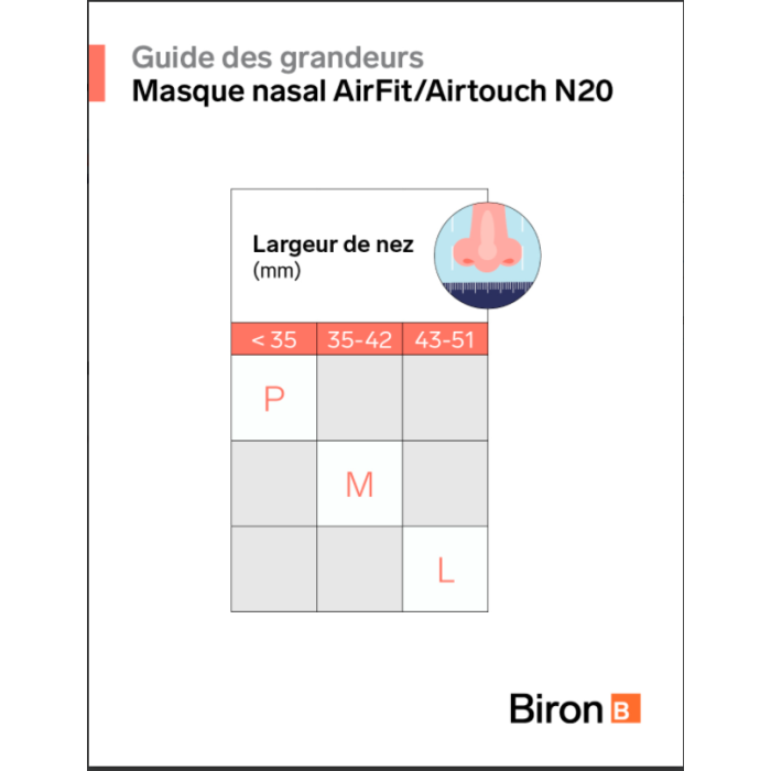 Masque CPAP AirTouch N20