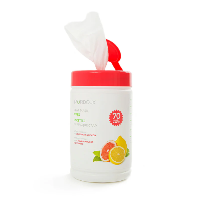 Lingettes nettoyantes Purdoux pour masque CPAP