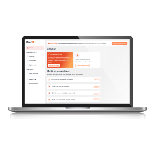Compte MonBiron site Biron CPAP