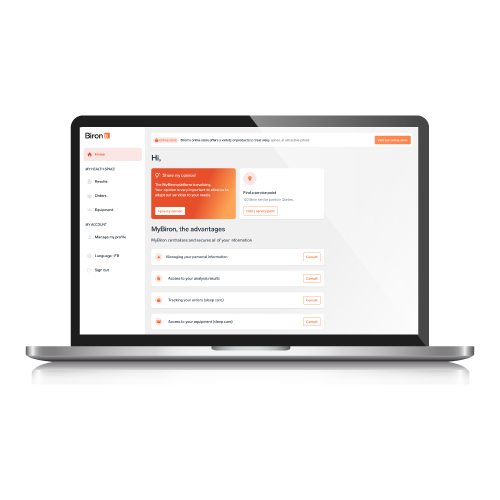 MyBiron account CPAP website Biron